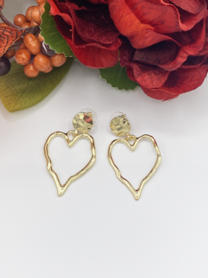 Croocked Heart Earrings