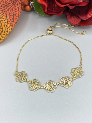 Roses are Gold Bracelets